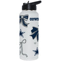  Cowboys 34oz Bow White Quencher Water Bottle 