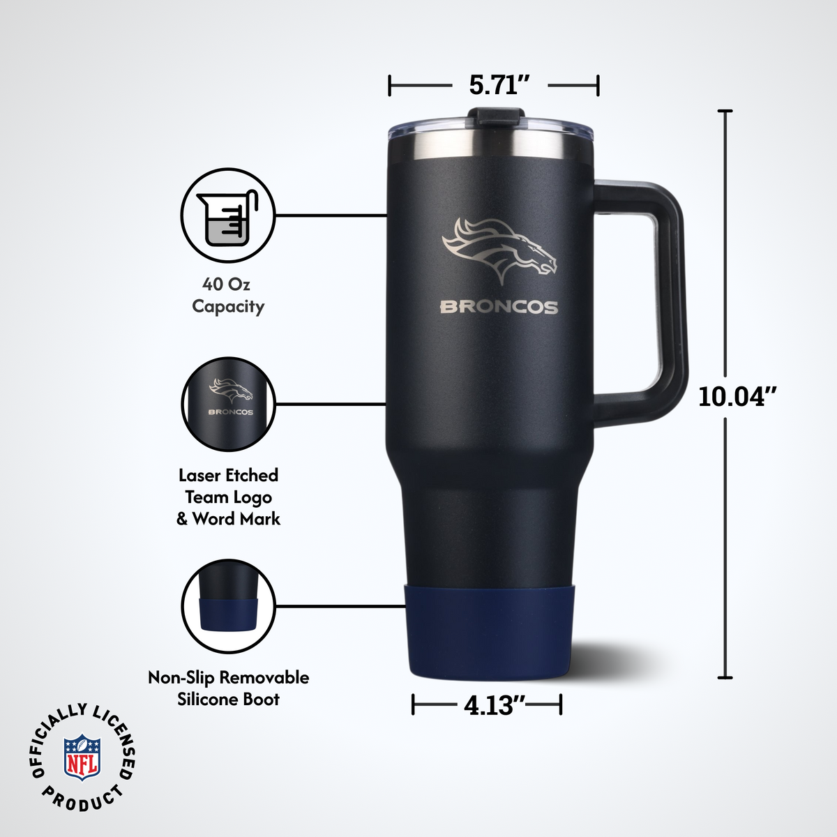 40 OZ Game Day Tumbler I | Denver Broncos
