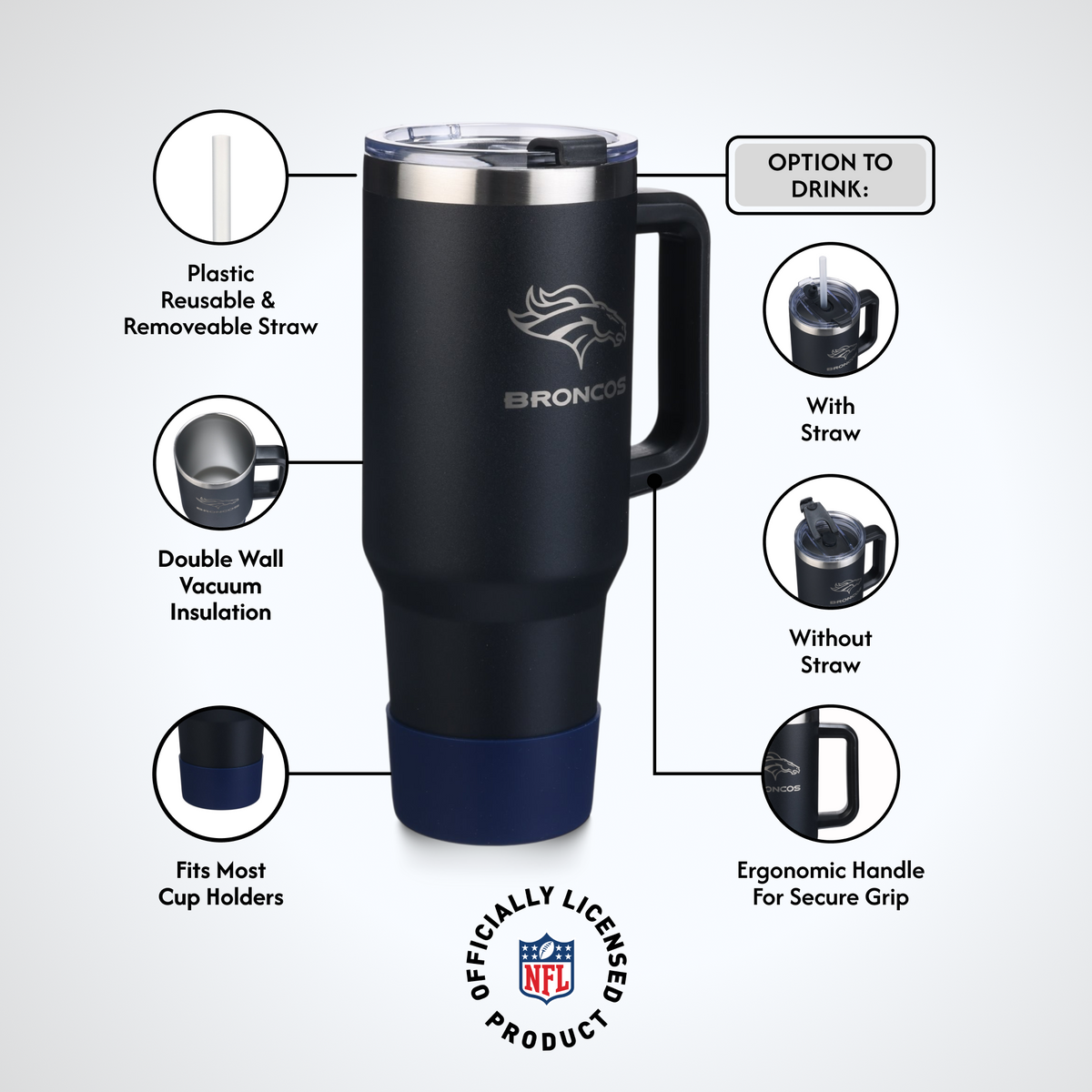 40 OZ Game Day Tumbler I | Denver Broncos
