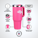 40oz Pink Game Day Tumbler I | Denver Broncos