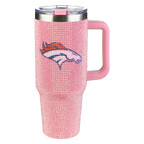 40oz Pink Bling Game Day Tumbler I | Denver Broncos