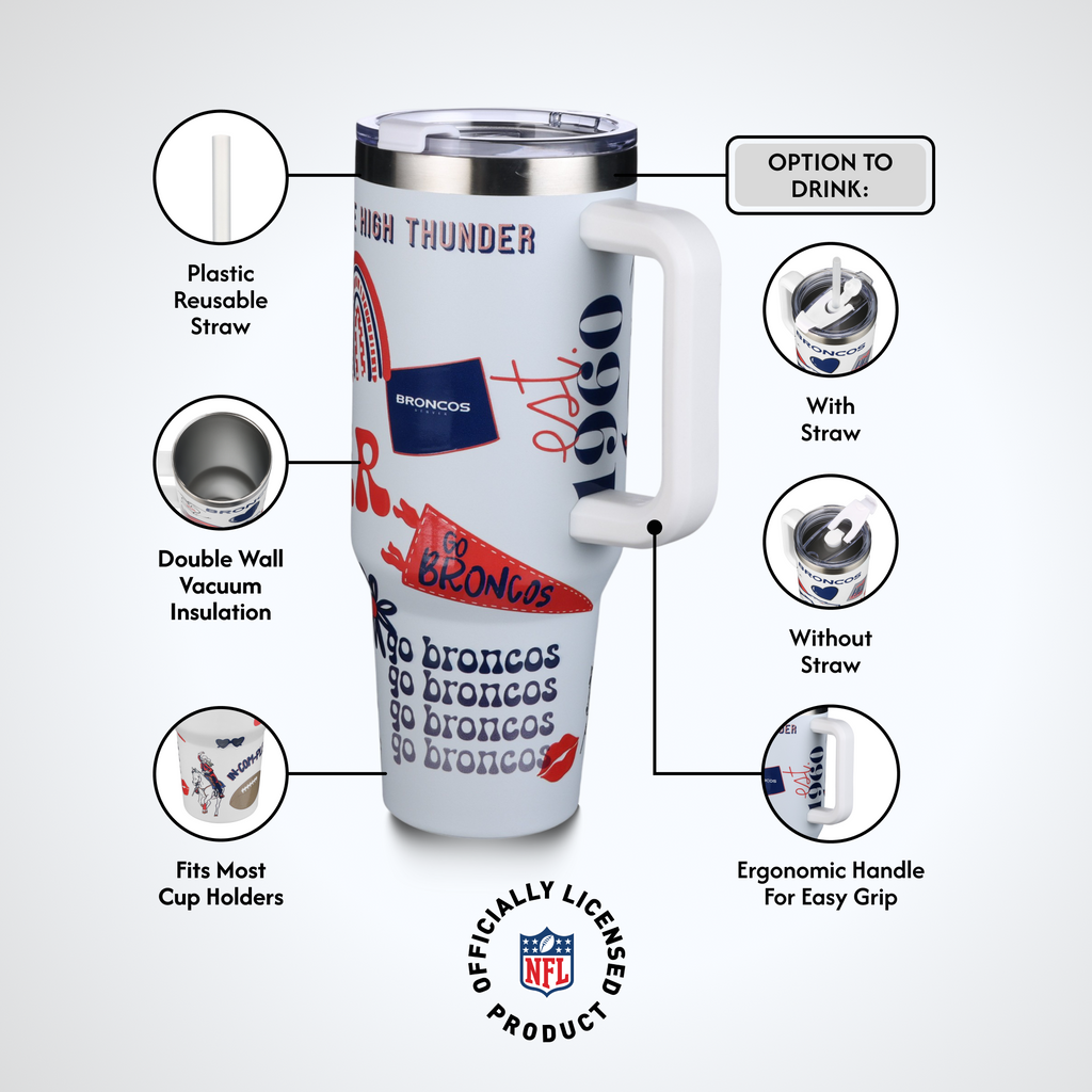 40oz Team Spirit Game Day Tumbler I | Denver Broncos