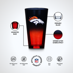 2-Pack Ombre Pint Glasses | Denver Broncos