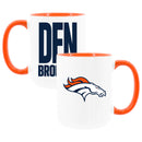 2pk 15oz White Mug Logo + Wordmark | Denver Broncos