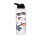 34oz Quencher Bottle, DP, Flowers Design | Denver Broncos