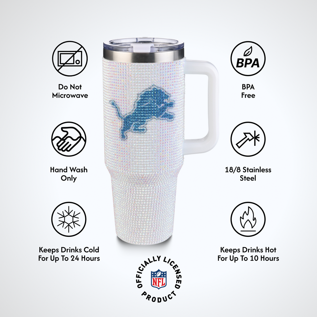 40oz Bling Collosal Tumbler | Detroit Lions