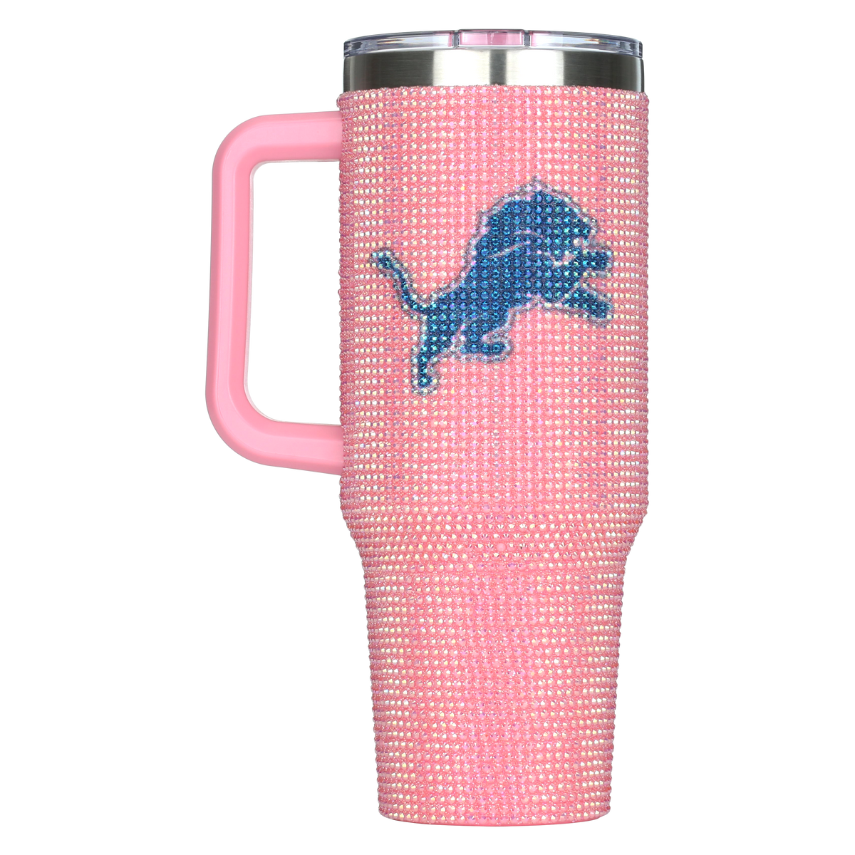 40oz Pink Bling Game Day Tumbler I | Detroit Lions