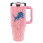 40oz Pink Bling Game Day Tumbler I | Detroit Lions