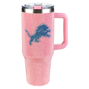 40oz Pink Bling Game Day Tumbler I | Detroit Lions