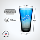 2-Pack Ombre Pint Glasses | Detroit Lions