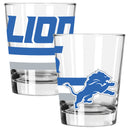 2pk 15oz Old Fashion Glass Big Stripes Design | Detroit Lions