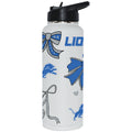  Lions 34oz Bow White Quencher Water Bottle 