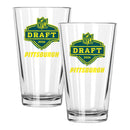2pk 16oz Pint Glass, Direct Print, NFL Draft, 2026
