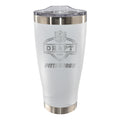 20oz White Stainless Steel Tumbler, Etched, NFL Draft, 2026