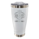20oz White Stainless Steel Tumbler, Etched, NFL Draft, 2026