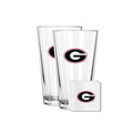 2 Pack Pint and Coasters set  | University Of Georgia