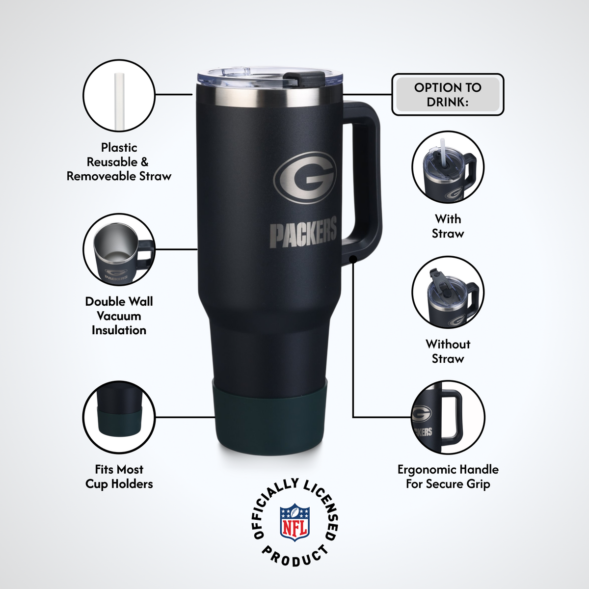 40 OZ Game Day Tumbler I | Green Bay Packers