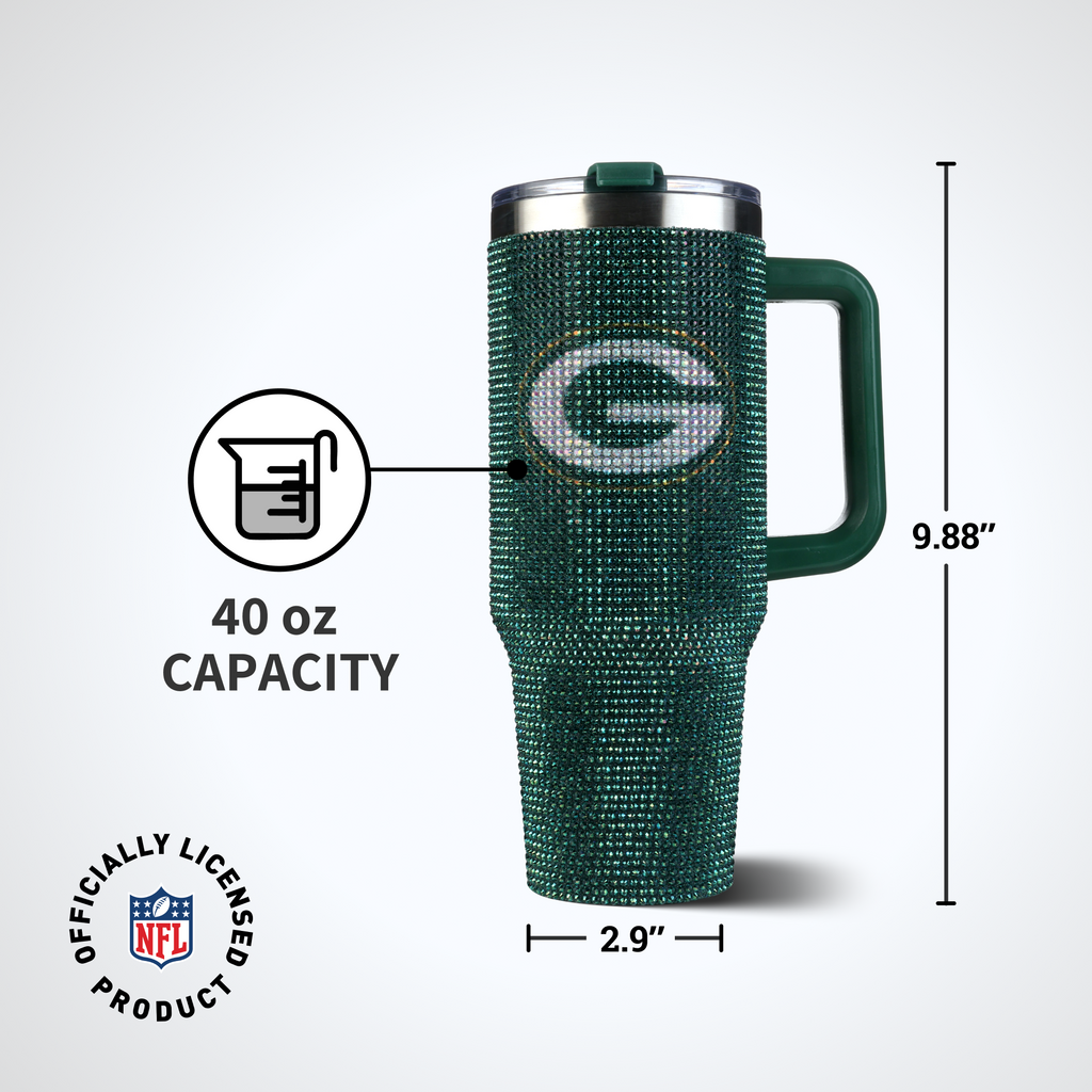 40oz TC Bling Game Day Tumbler I | Green Bay Packers