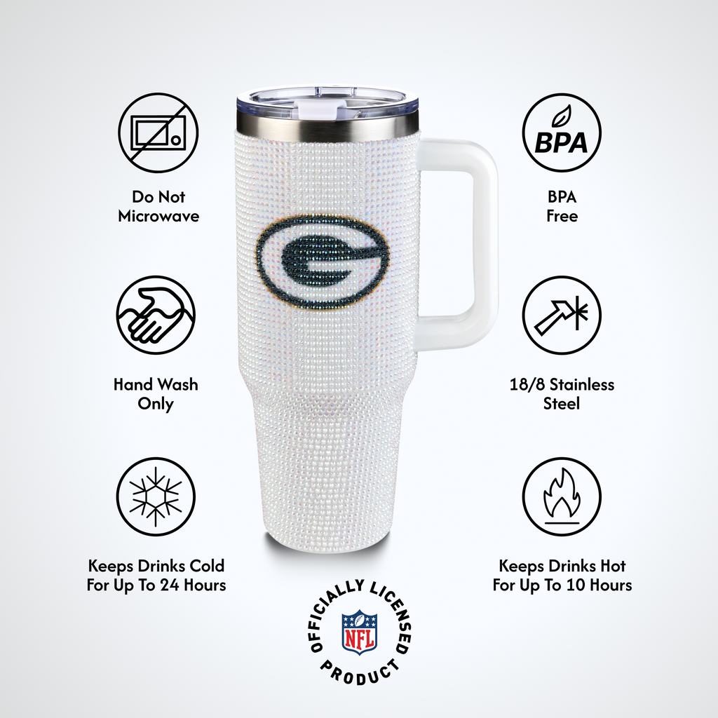 40oz Bling Collosal Tumbler | Green Bay Packers