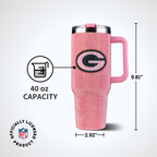 40oz Pink Bling Game Day Tumbler I | Green Bay Packers