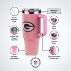 40oz Pink Bling Game Day Tumbler I | Green Bay Packers