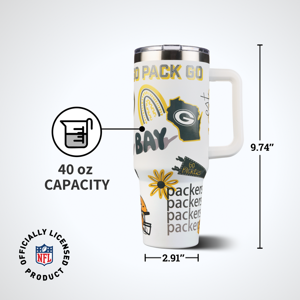 40oz Team Spirit Game Day Tumbler I | Green Bay Packers