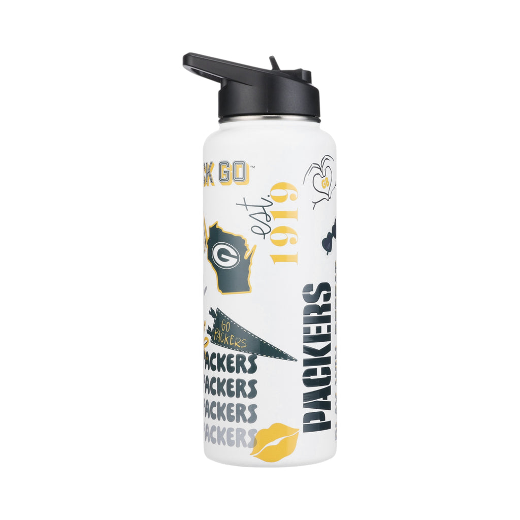34oz Team Spirit Water Bottle I | Green Bay Packers