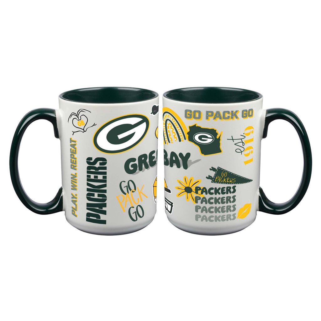 Loco Design 2 pack 15oz Mug | Green Bay Packers
