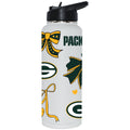  Packers 34oz Bow White Quencher Water Bottle 