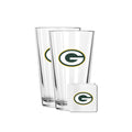 2 Pack Pint and Coasters Set | Green Bay Packers