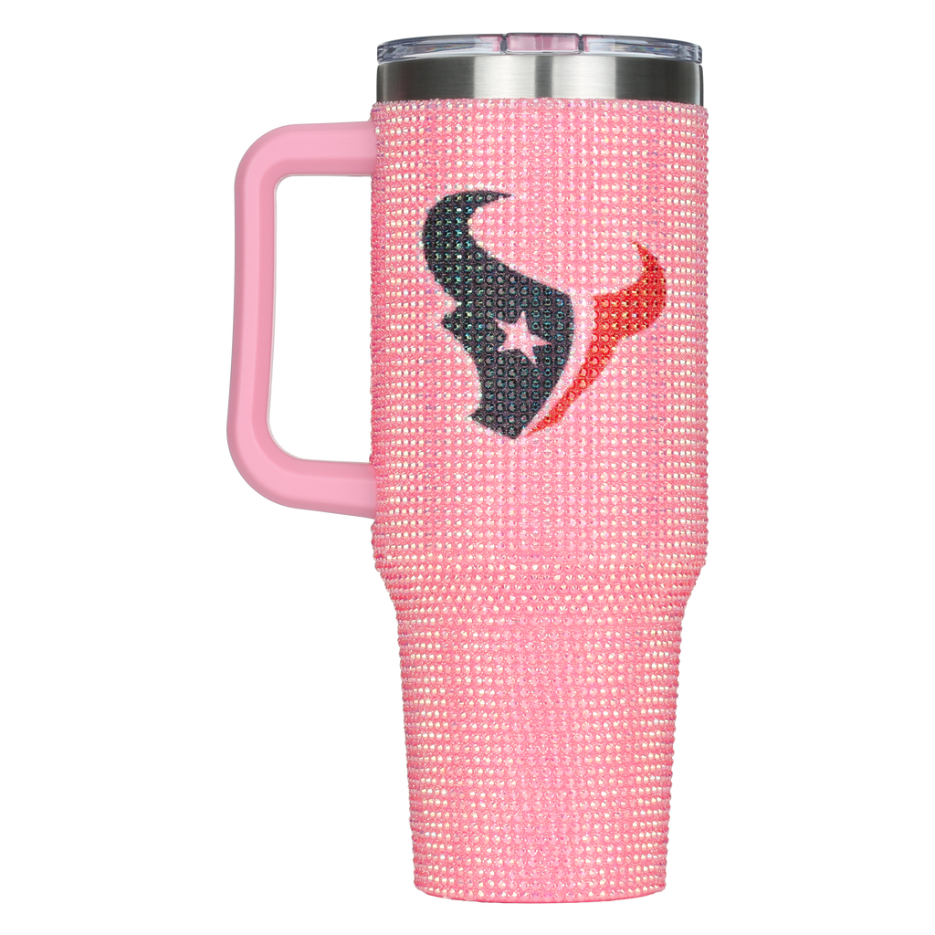 40oz Pink Bling Game Day Tumbler I | Houston Texans