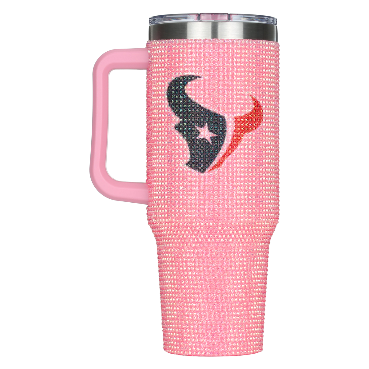 40oz Pink Bling Game Day Tumbler I | Houston Texans