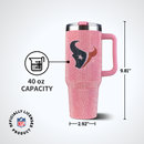 40oz Pink Bling Game Day Tumbler I | Houston Texans