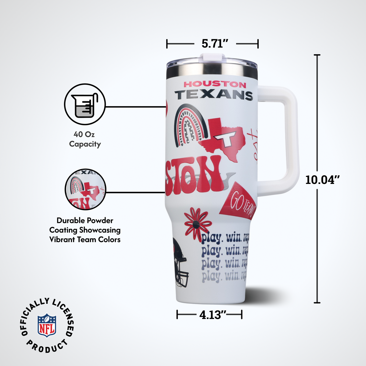 40oz Team Spirit Game Day Tumbler I | Houston Texans