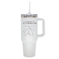 Texans 40oz Bow White Stainless Steel Colossal Tumbler 