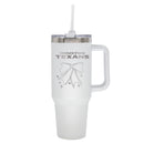  Texans 40oz Bow White Stainless Steel Colossal Tumbler 