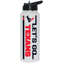 34oz Quencher Let's Go Team Dash Design | Houston Texans
