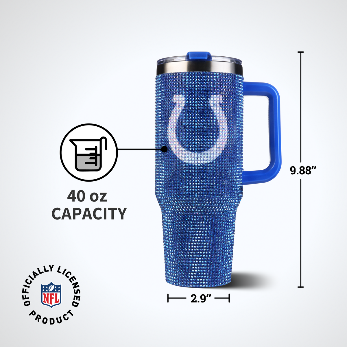 40oz TC Bling Game Day Tumbler I | Indianapolis Colts