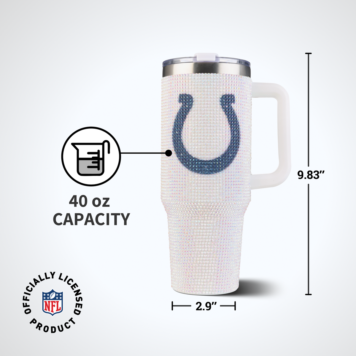 40oz Bling Collosal Tumbler | Indianapolis Colts