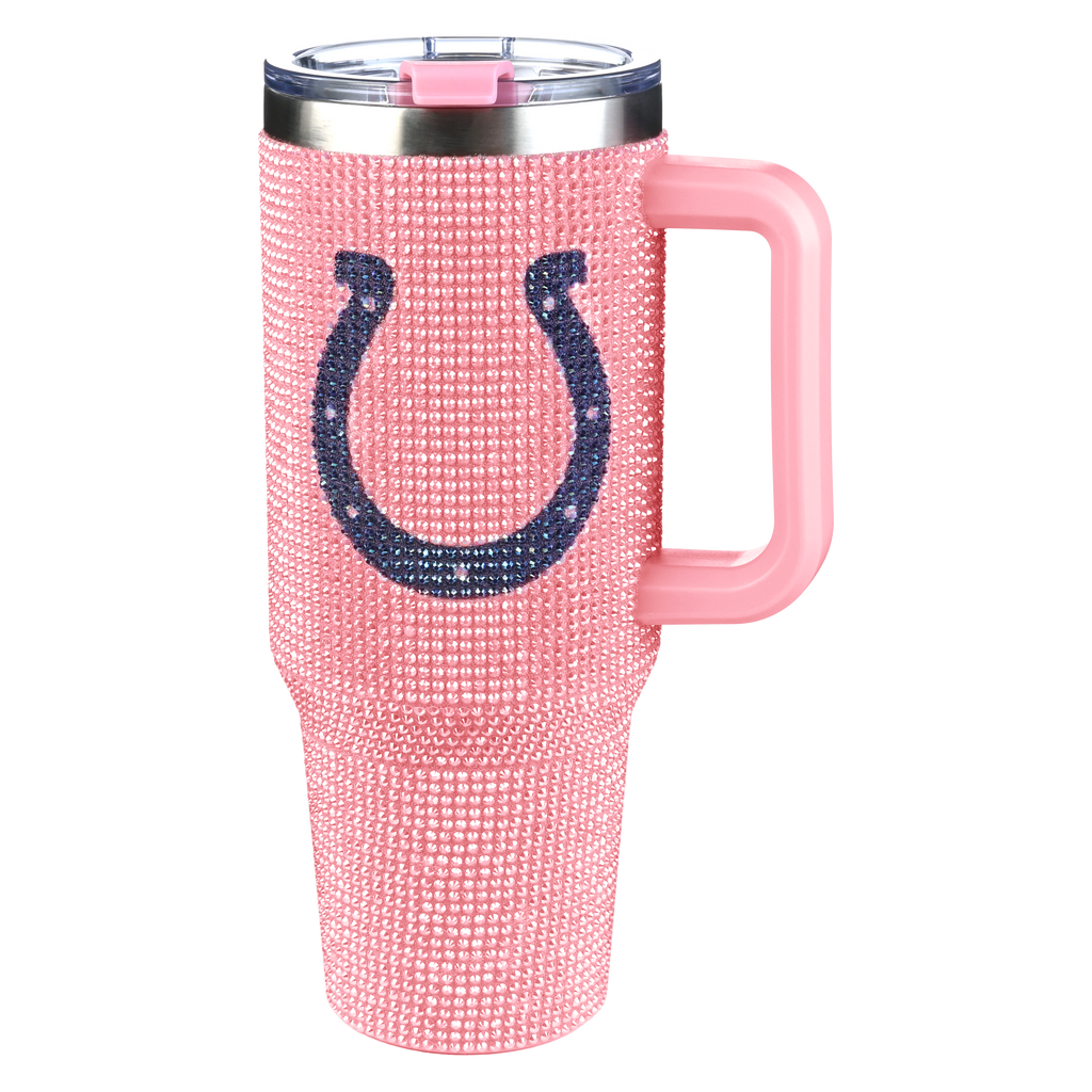40oz Pink Bling Game Day Tumbler I | Indianapolis Colts