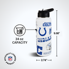 34oz Team Spirit Water Bottle I | Indianapolis Colts