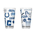 2pk 16oz Pint Glass, DP, Loco Design | Indianapolis Colts