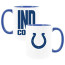 2pk 15oz White Mug Logo + Wordmark | Indianapolis Colts
