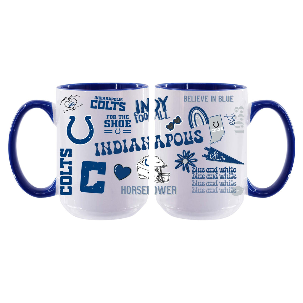 Loco Design 2 pack 15oz Mug | Indianapolis Colts