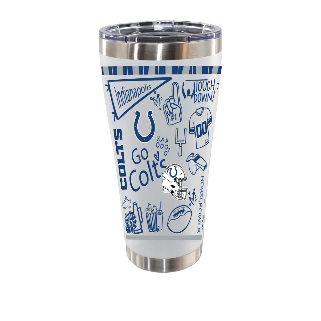 Sketchpad Design 30oz SS Tumbler | Indianapolis Colts