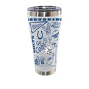 Sketchpad Design 30oz SS Tumbler | Indianapolis Colts