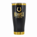 24 oz Stainless Steel Tumbler with Gold Accents & Etched Classic Crew Team Design, Indianapolis Colts