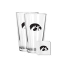 2 Pack Pint and Coasters set  | University Of Iowa