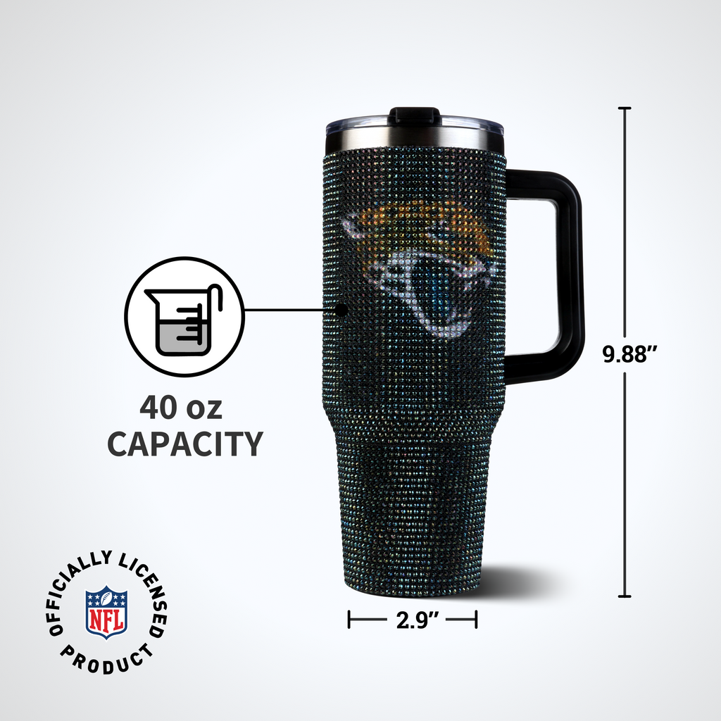 40oz TC Bling Game Day Tumbler I | Jacksonville Jaguars