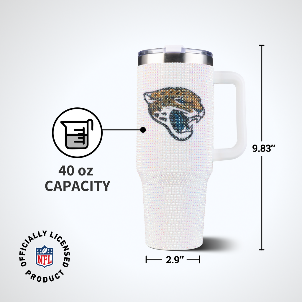 40oz Bling Collosal Tumbler | Jacksonville Jaguars